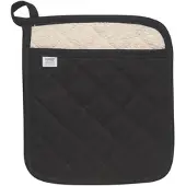 Now Designs Superior pannenlap 20 x 20 cm katoen zwart