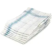Libeco Theedoek Parma Turquoise Linnen (Set van 6)
