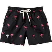 OAS Zwemshort Kids Black Flamingo-2 jaar