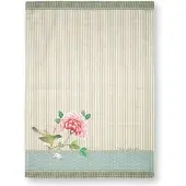 Pip studio Theedoek Blushing Birds Khaki 50 x 70 cm