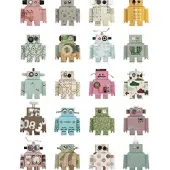 Studio Ditte Behang Robot Bliep Bliep