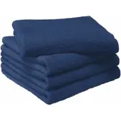 MOODIT Handdoek Troy 50 x 100 cm Navy Blue (Set van 4)