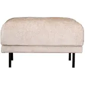 Bronx71 Hocker Denver wit/beige stof chenille.