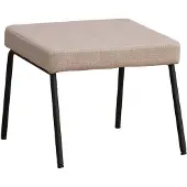 Livin24 Hocker Espen beige gerecyclede stof