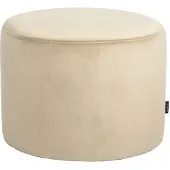 Livin24 Velvet poef Anna beige