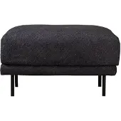 Bronx71 Scandinavische hocker Denver bouclé zwart.