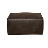 Livin24 Hocker Memphis eco-leer antraciet