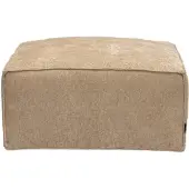 Bronx Hocker Memphis wit/beige stof chenille.