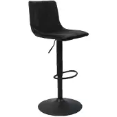 Livin24 Velvet barkruk Frenkie zwart 60-76 cm