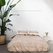 Snurk Dekbedovertrek Twirre Sand?Percal-140 x 200 / 220 cm | 1-Persoons