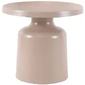 Livin24 Salontafel Donna rond metaal taupe