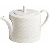 Missoni Theepot Zig Zag White
