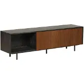 Livin24 Tv-meubel Ray zwart/rustiek eiken 150 cm