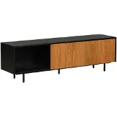 Bronx Tv-meubel Ray zwart/blank eiken 150 cm