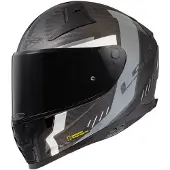 LS2 FF811 Vector II Carbon Grid Mat Zwart Grijs Integraalhelm Maat 3XL