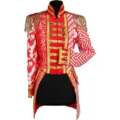 Coppens Damesjas Mix it up Carnaval rood-wit | Maat M