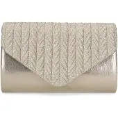 Manfield Goudkleurige glittertas | Maat Onesize