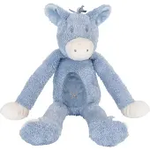 Happy horse Ezel Denzell Knuffel 40cm - Blauw - Baby knuffel