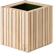 Squarely Bloempot GrowON WALL Natural Ash