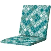 Madison Stapelstoelkussen Madison Grids Sea Blue (97 x 49 cm)