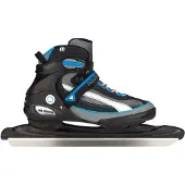 Nijdam Norenschaats - Semi-Softboot - Zwart/Zilvergrijs/Blauw - 38
