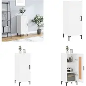 vidaXL Dressoir, wit, 34,5 x 34 x 90 cm, houtvezel