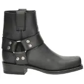 Sendra 9077 Pete leren bikerboots zwart female | Maat: 36