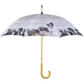 Mars & More paraplu steigerhout puppies 105cm