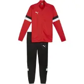 Puma Trainingspak 'Team Rise' oranjerood / zwart / wit