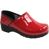 Sanita Klomp Women Original Professiomel Patent Red-Schoenmaat 43