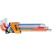 Beta 96BP-CL/SC9 9-delig set haakse zeskant stiftsleutels | gekleurd - 000961619 000961619