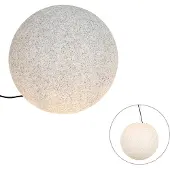 QAZQA Moderne buitenlamp grijs 45 cm IP65 - Nura