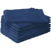 MOODIT Washandje Troy 16 x 21 cm Navy Blue (Set van 8)