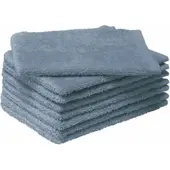 MOODIT Washandje Troy 16 x 21 cm Stone Blue (Set van 8)