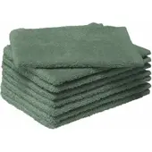 MOODIT Washandje Troy 16 x 21 cm Emerald Green (Set van 8)