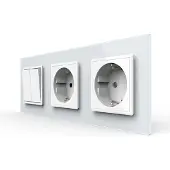 Livolo | Wit | 2+SR+SR | Aan/Uit | Wipschakelaar met dubbele