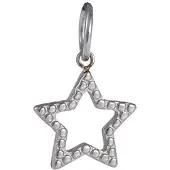 Go Dutch Label Hanger open star Zilver