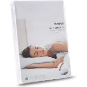 Tempur Home by - Matrasbeschermer - 80 x 210-220 x 25 cm - Wit & TENCEL Lyocell - Waterdicht & Verkoelend - Slaapkamer & Hygiëne - Anti-huisstofmijt en ademend