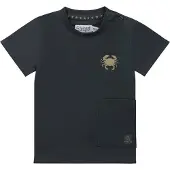 Dirkje T-shirt T-shirt ss blauw Jongens Katoen Ronde hals Effen - 86