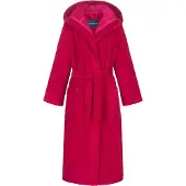 Morgenstern Geena 2 damesbadjas met capuchon Kirschrot XL