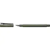 Faber-Castell Vulpen Neo Slim Aluminium Olijfgroen M (Groen)
