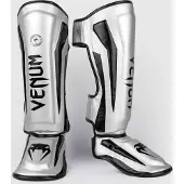 Venum Elite Kickboks Scheenbeschermer - SILVER/BLACK -MAAT L