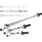 Hazet Momentsleutel - US-STANDAARD 6115-1CT - Draaimomentbereik min-max: 27.1 – 135.6 Nm - lbf min.-max.: 20 – 100 lbf.ft- Nauwkeurigheid: 3% - 3/8 inch (10 mm) vierkant massief - Lengte: 390 mm