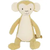 Happy horse Aap Mano Knuffel 28cm - Geel - Baby knuffel