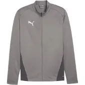 Puma Trainingsjack 'Team Goal' donkergrijs / wit
