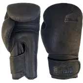 Buffalo Leather bokshandschoenen zwart 12oz