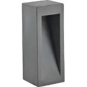 VIOKEF Sokkellamp buiten Style, alu / grijs / zink, Beton, Modern, Sokkellamp