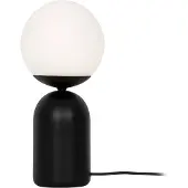 VIOKEF Tafellamp Erietta, zwart, Woon-/ Eetkamer, Glas, Modern, Tafellamp