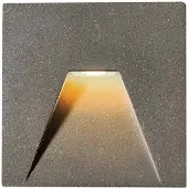 VIOKEF LED inbouw wandlamp Space, grijs, 10x10 cm Space, alu / grijs / zink, Beton, Modern, Wandlamp buiten