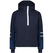CMP Zip Hood Heren Wintersportjas Black Blue 54